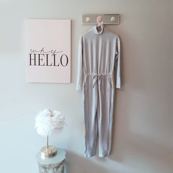 NWT Juicy Couture velour ombre bejewelled jumpsuit, XS - Picture 5 of 6